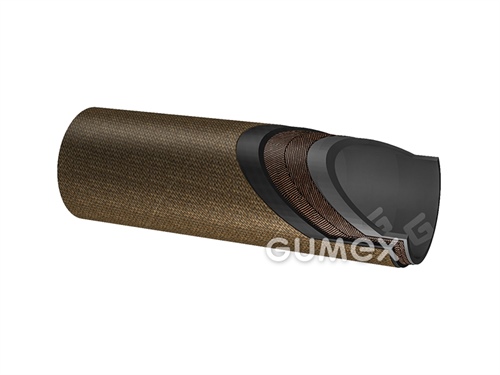 Hadice na horkou vodu DH1, 13/24mm, 12bar, SBR/sklotextilní vrstva, +95°C, hnědá